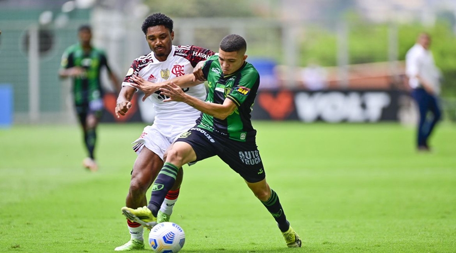 Com gols no fim, América-MG e Flamengo empatam pelo Brasileiro 1