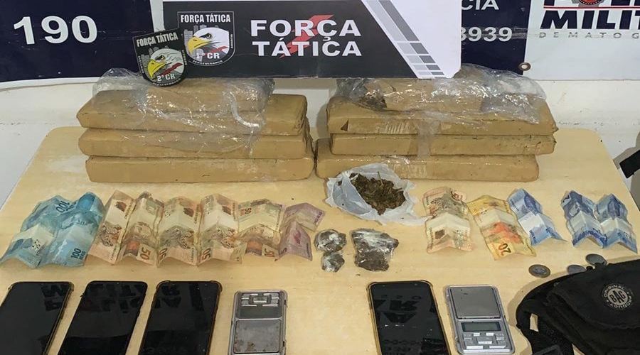 Força Tática prende suspeitos com 8 kg de maconha em Cuiabá 1