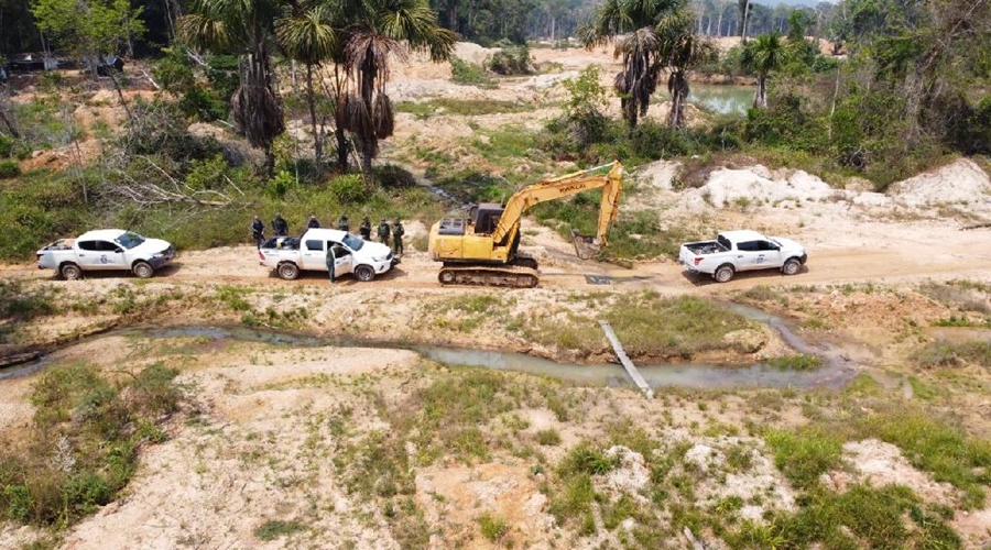 Batalhão de Proteção Ambiental desativa 14 garimpos ilegais em Mato Grosso 1