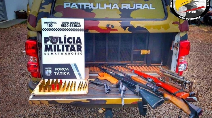 Homem é preso com cinco armas de fogo e armadilhas em Primavera do Leste 1