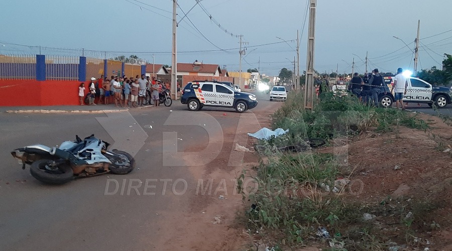 Ciclista de 18 anos morre durante colisão frontal com moto no Mathias Neves em Rondonópolis 1