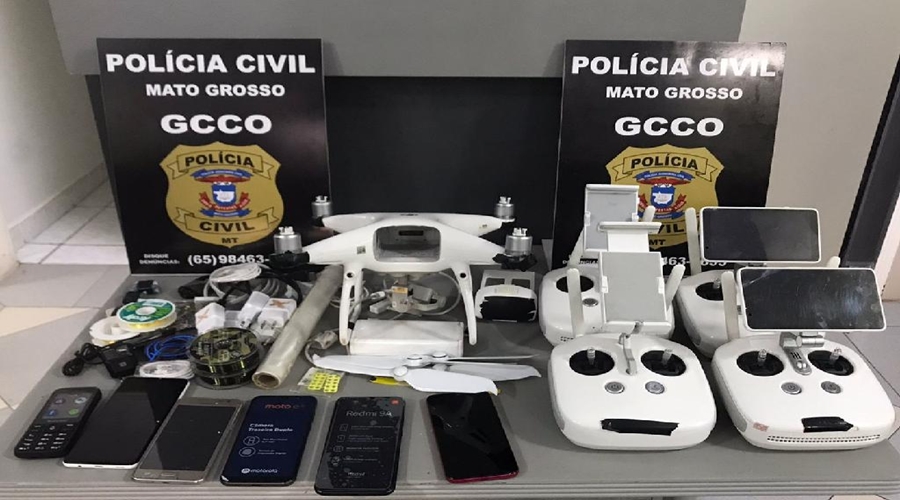 Polícia Civil apreende drones, celulares e drogas em casa próximo à PCE 1