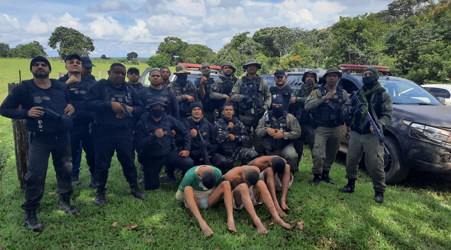 Policiais penais recapturam três fugitivos da Penitenciária de Água Boa 1