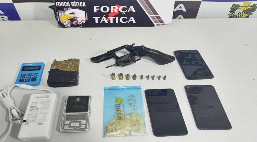 Com apenas 18 anos individuo é preso com arma de fogo, drogas e munições em Rondonópolis 1