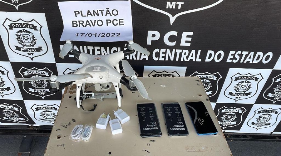 Marginais tentam introduzir ilícitos na PCE em Cuiabá e Policiais penais interceptam 1