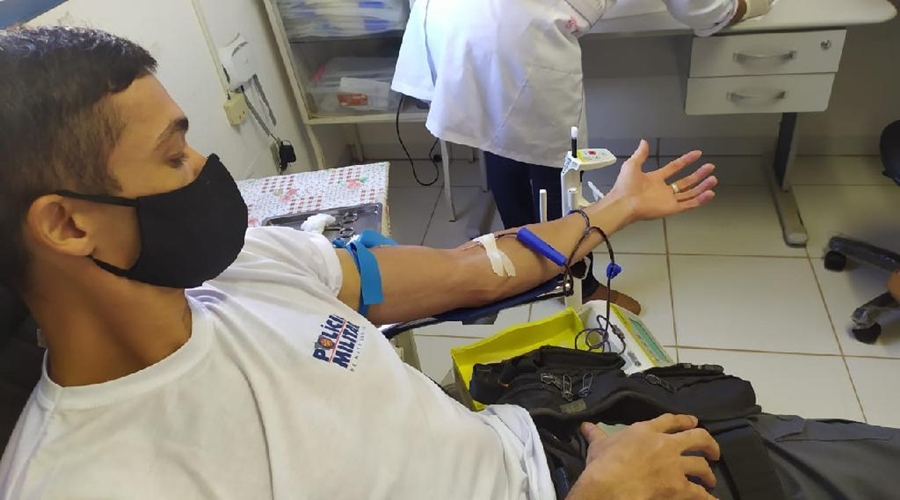 Militares do 10º Batalhão da PM lançam campanha de doação de sangue 1