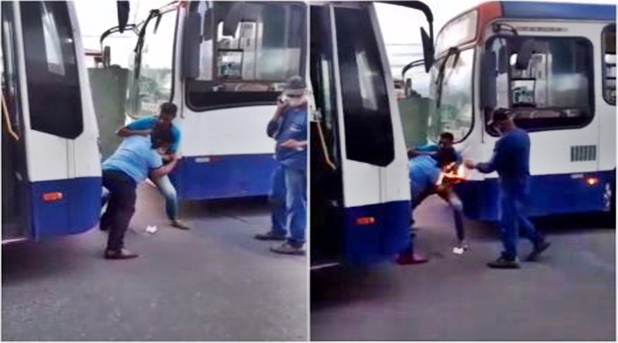 Motoristas de transportes em Várzea Grande entram em vias de fatos trocam socos e tudo é filmado por populares 1