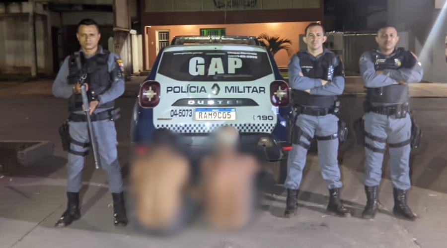 Após denúncia de agressão PM de Jaciara prende dois homens por posse irregular de arma de fogo 1