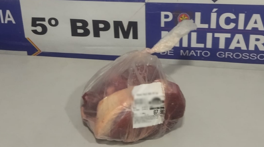 Individuo furta carne em mercado atacadista em Rondonópolis e é preso em flagrante 1