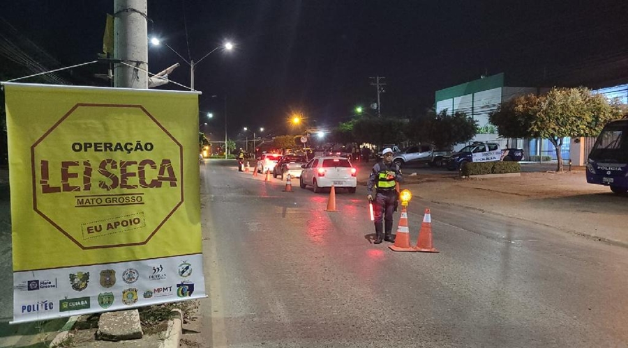 Operação Lei Seca prende 13 motoristas e fiscaliza 87 veículos em Cuiabá 1