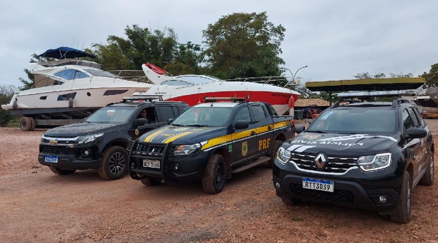 Força-Tarefa repassa à Marinha do Brasil em MT lancha aquática apreendida com facção criminosa 1