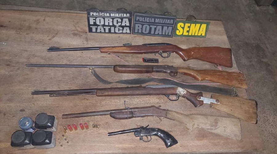 Ação integrada prende quadrilha por crimes contra o meio ambiente e apreende armas 1