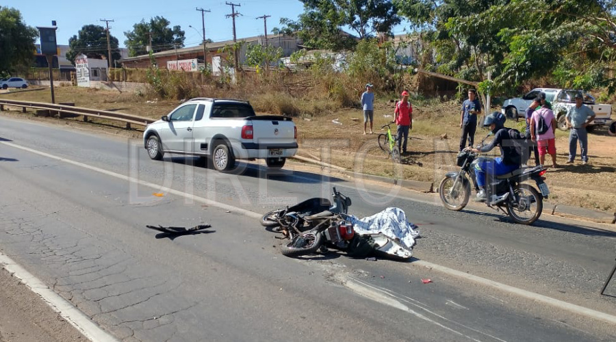 Mulher morre em acidente envolvendo moto e carreta na cidade de Rondonópolis 1