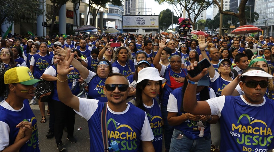 Marcha para Jesus reúne milhares no centro do Rio de Janeiro 1