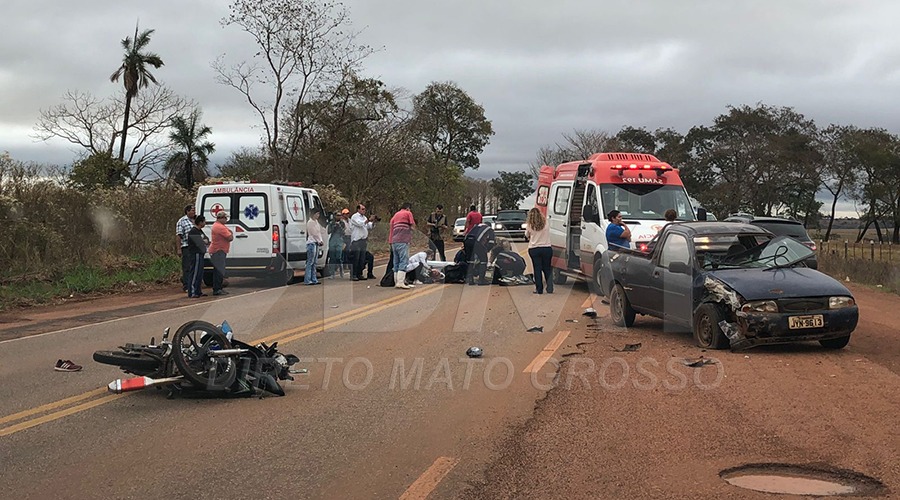 Motorista causa acidente na MT 270 em Rondonópolis deixa motociclista gravemente ferido e foge do local 1