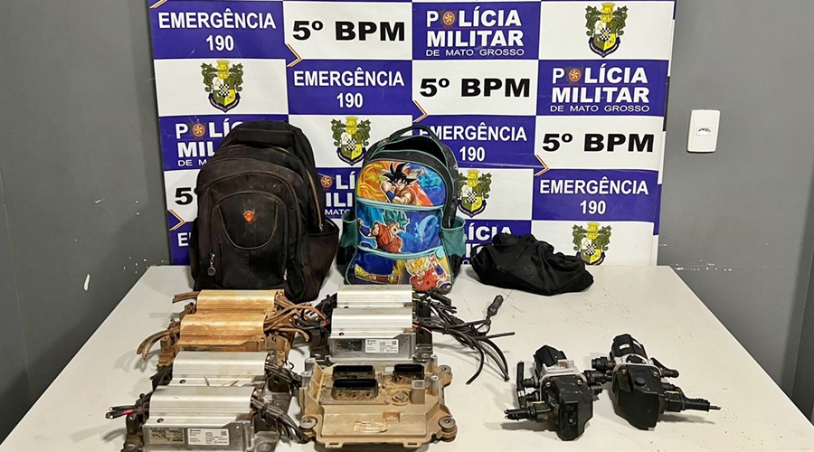 Polícia recupera módulos produtos de roubo onde vigias foram amarrados pelos assaltantes 1