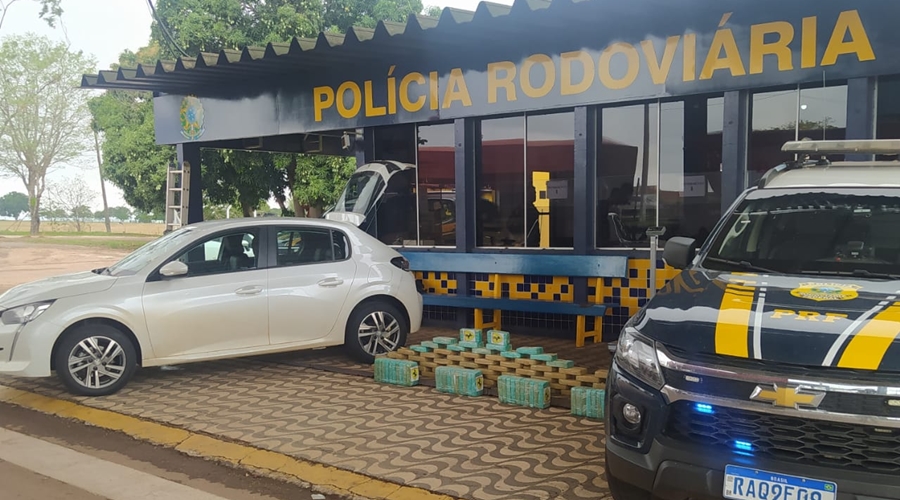 Homem é flagrado pela PRF em Rondonópolis transportando cerca de 107 KG de entorpecentes em porta-malas de carro 1