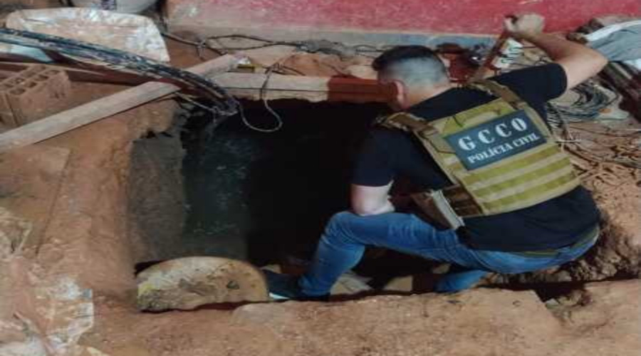 Marginais cavam túnel no intuito de chegar até Penitenciária em Cuiabá mas São interceptados pela polícia 1