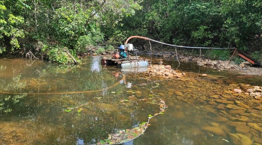 Garimpo ilegal é fechado e o homem é preso por crime ambiental no interior de MT 1