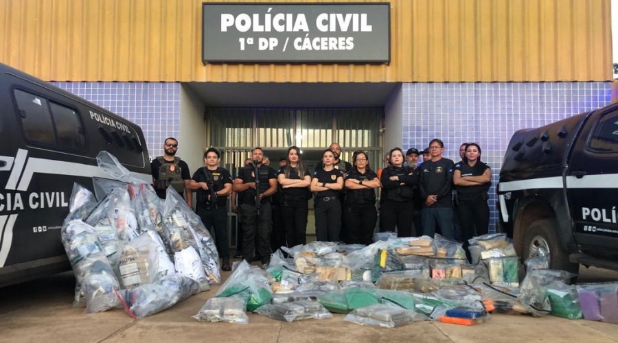 Polícia Civil incinera mais de meia tonelada de drogas apreendidas na Regional de Cáceres 1