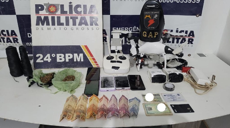 PM desarticula quadrilha, apreende drone e impede lançamento de drogas em presídio 1