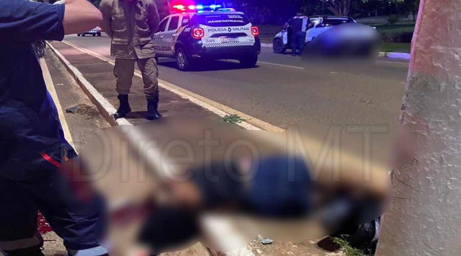 Mulher perde a vida em colisão violenta entre moto e poste na avenida dos Estudantes em Rondonópolis 1