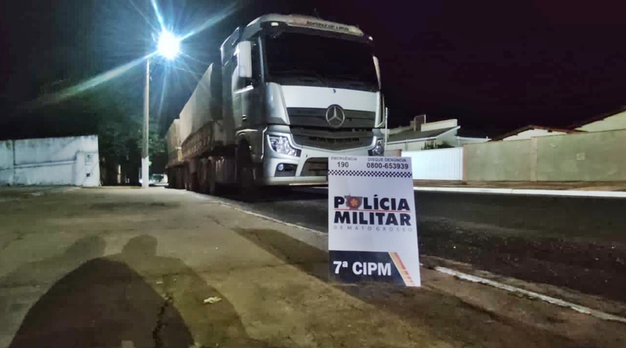 Policiais da 7ª CIPM de Jaciara agem rápido e recuperam carreta pouco tempo após o roubo 1