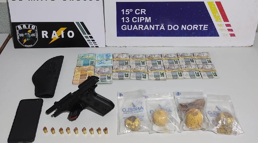 Individuo é preso pela PM com R$ 31,7 mil em dinheiro e quase 2 kg de ouro no interior de MT 1