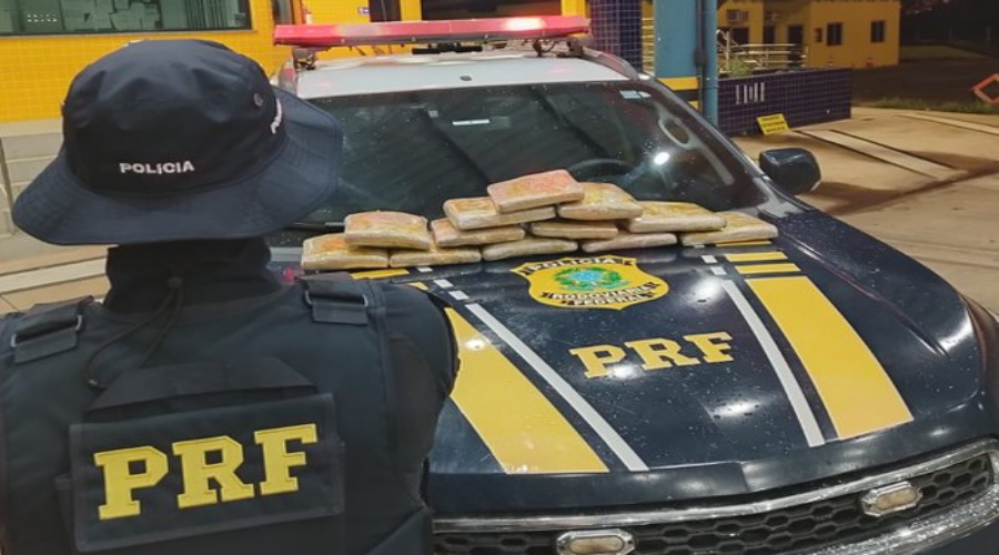 PRF apreende 13,5 kg de maconha e captura foragido usando documento falso 1