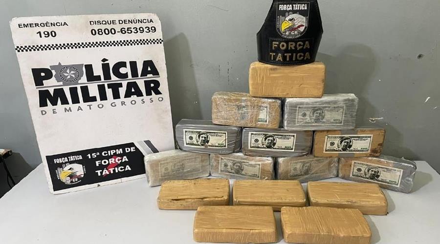 Força Tática apreende 15 quilos de cocaína e prende três homens por tráfico de drogas 1