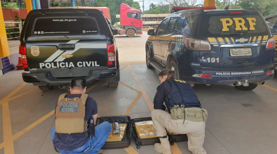 Em Cuiabá, PRF apreende 42 KG de Maconha 1