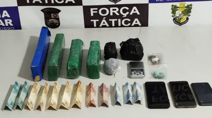 Força Tática prende casal na Vila Olinda por tráfico de drogas e apreende tabletes de maconha 1