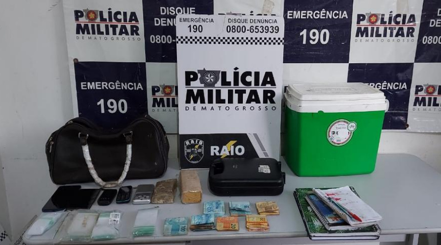 Companhia Raio prende homem com tabletes de drogas e R$ 4 mil em dinheiro em Cuiabá 1