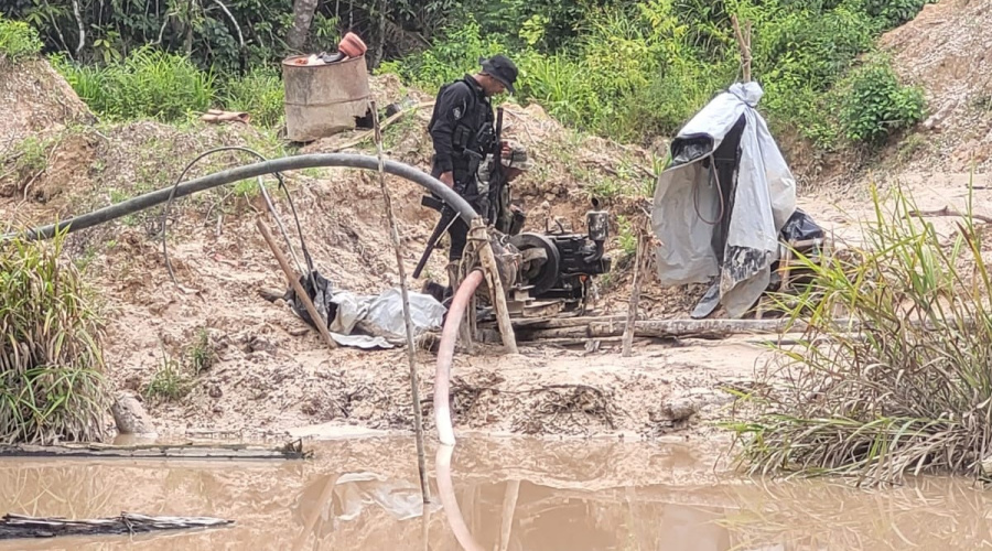 Sema-MT e Bope desarticulam quatro garimpos ilegais durante Operação Amazônia 1