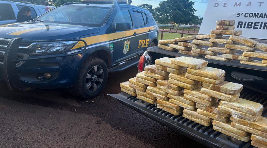 Uma ação conjunta entre PRF, PF e PM resultou na apreensão de 64 kg de cocaína oriunda da Bolívia 1