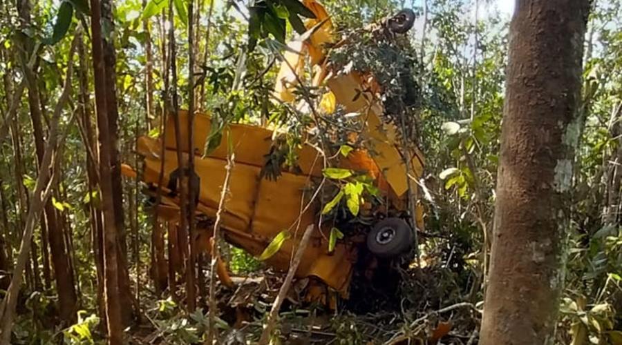 Piloto de avião agrícola sobrevive após aeronave cair em fazenda em Santo Antônio do Leste 1