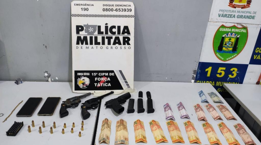 Força Tática desarticula quadrilha e apreende armas de fogo e munições 1