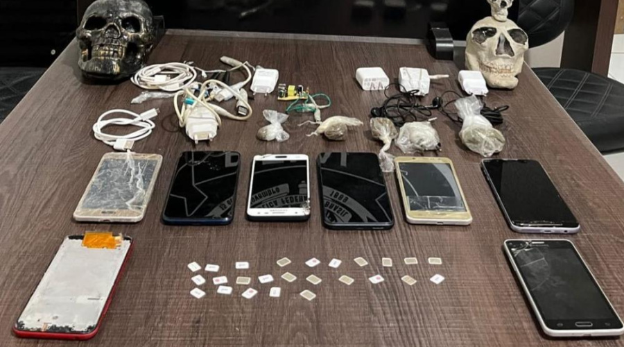 Polícia Penal apreende celulares, chips, drogas e drone na Mata Grande 1