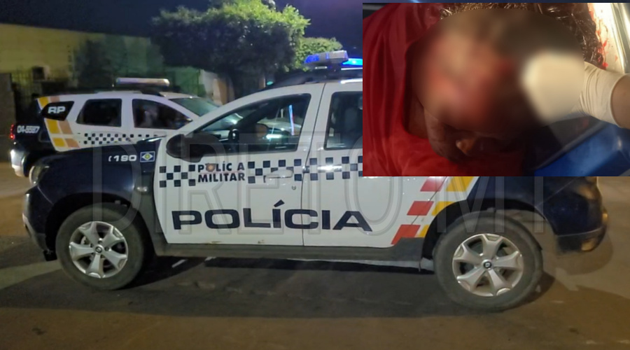 Homem é preso em flagrante pela PM após golpear cabeça de mulher com enxada 1