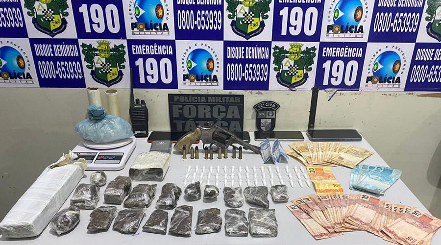 PM desarticula quadrilha e apreende porções de drogas e arma de fogo 1