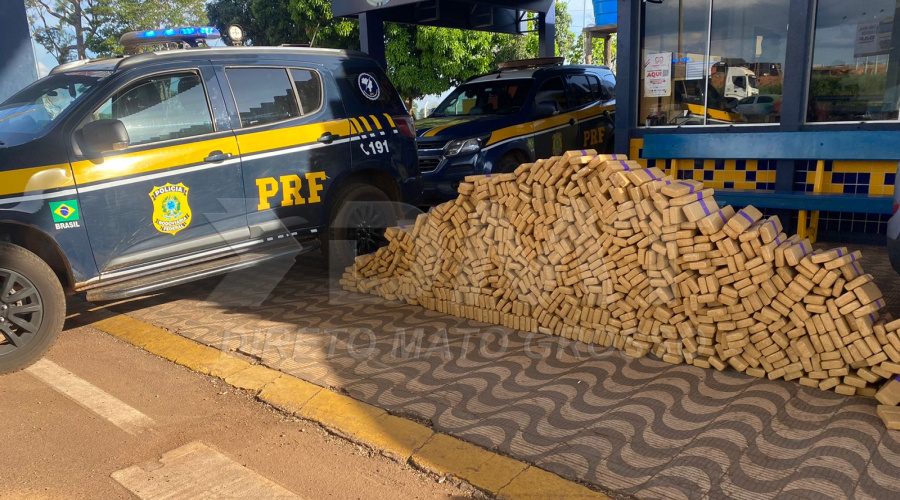 Ação da PRF na BR 163 região de Rondonópolis resulta na apreensão de 600 kg de maconha 1