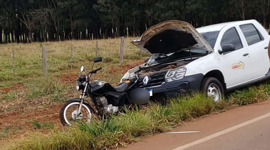 Colisão envolvendo moto e carro deixa um morto e outro gravemente ferido entre Jaciara e Dom Aquino 1