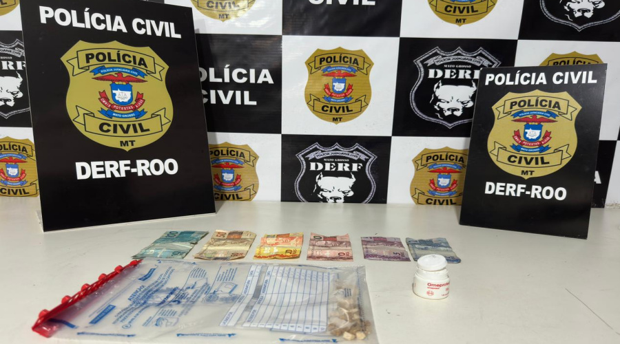 Individuo com várias passagens criminais é preso pela Derf por tráfico de drogas na Vila Canaã 1