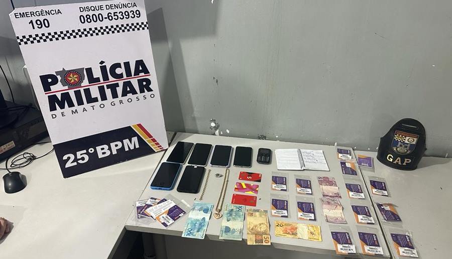 PM prende suspeito por estelionato e apreende celulares e chips 1