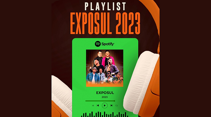 Confira a playlist exclusiva só de sucessos das atrações da 49ª Exposul 1