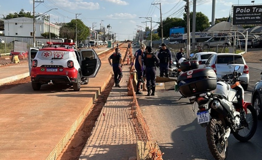 Motociclista morre após perder o controle e colidir em blocos de concreto em Várzea Grande 1