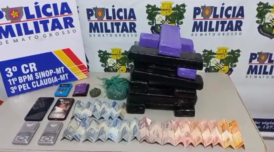 PM prende suspeito por tráfico de drogas e apreende tabletes de maconha 1