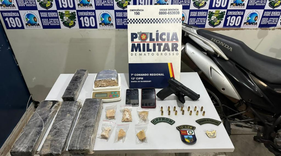 PM prende integrantes de organização criminosa e apreende arma e drogas 1