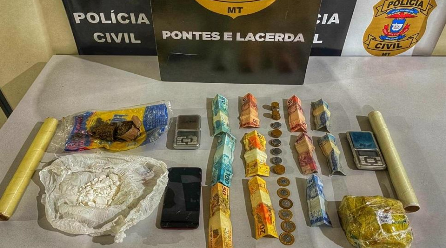 Traficante é preso pela Polícia Civil com mais de meio quilo de entorpecentes e apetrechos para vender drogas 1