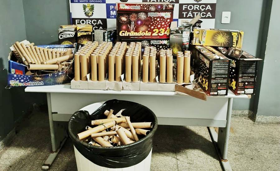 Polícia Militar prende mulher e apreende fogos de artifício que seriam usados para fazer saudações a criminoso morto que fugiu da Mata Grande 1